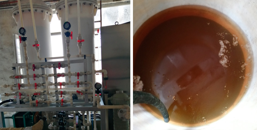 On site application of adsorption tower On site application of adsorption tower