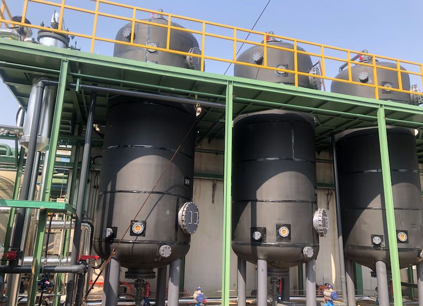 On site application of adsorption tower On site application of adsorption tower