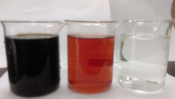 Raw water and effluent Raw water and effluent