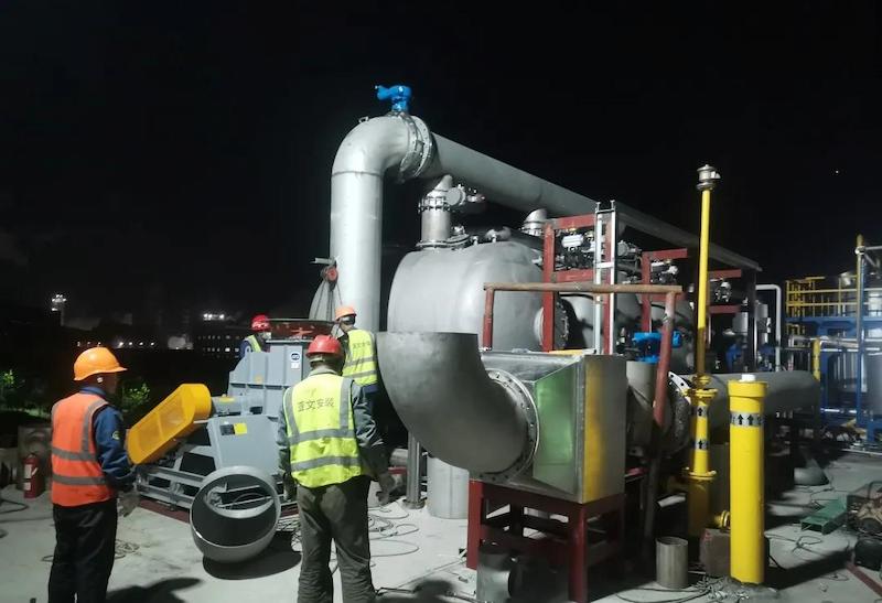 On site organic waste gas treatment project